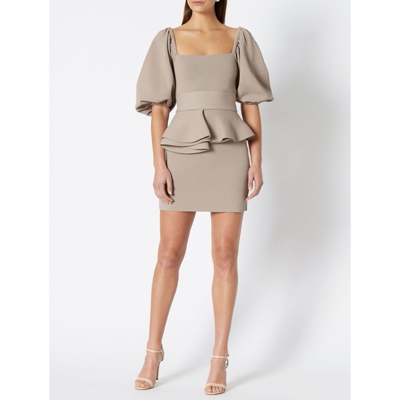 Scanlan Theodore Beige Mini Dress - Picture 8 of 12